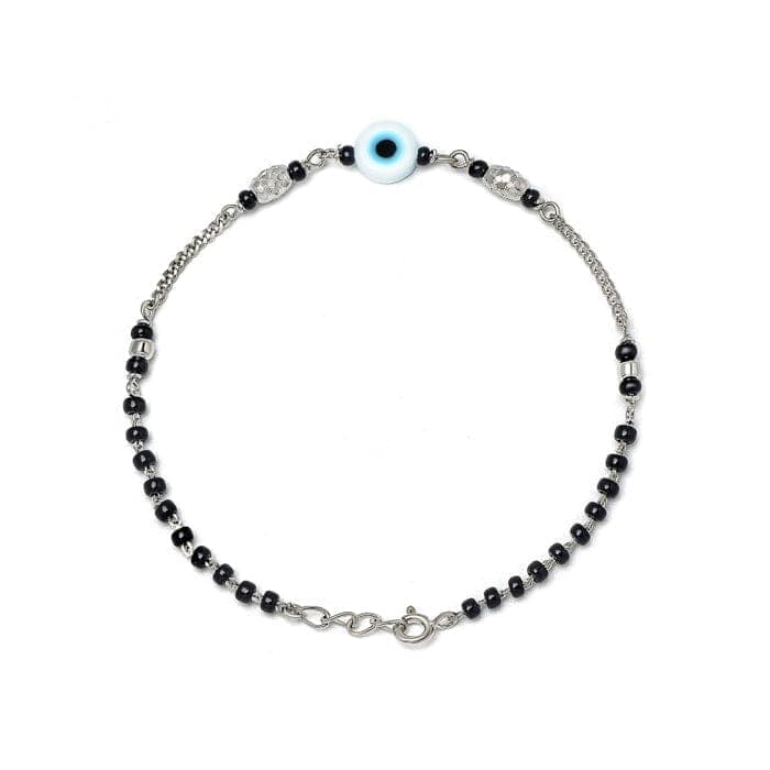 Silver Ethereal Evil Eye Mangalsutra Bracelet view 6