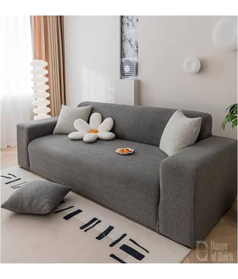 House Of Quirk 1 Seater Polyester Sofa Cover ( Pack of 1 )