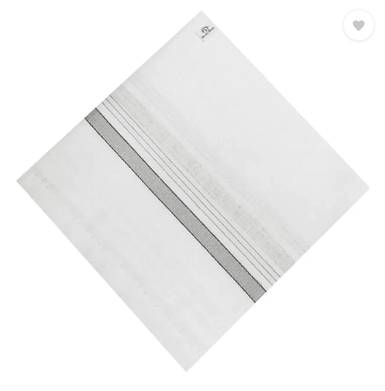 Handkerchiefs Hanky For Men - Pack of 3 ["White"] Handkerchief (Pack of 3)