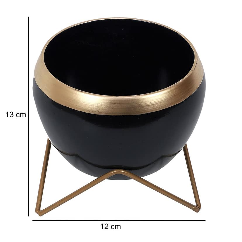 Black Apple Planter Set of 2 view 2