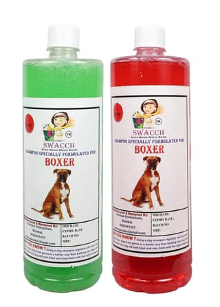 SWACCH Shampoo Specially FORMULATED for Boxer (1 Litre) (Combo Pack of 2) Strawberry & NEEM ALOVERA