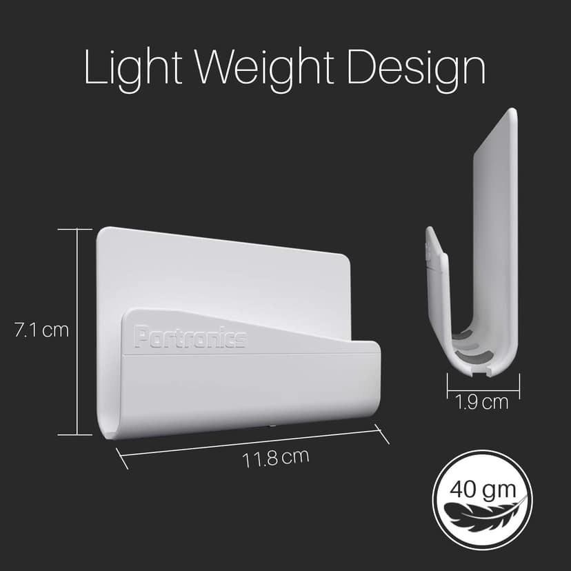 Portronics Modesk 101 Mobile Holder, Sturdy Design, Easy Installation, Multi-Functional, Universal Compatibility view 3