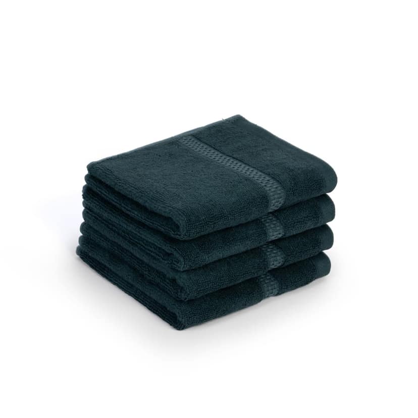 Feather & Spun Bamboo Cotton Face Towel(Pack of 4) | Lavender Fragrance | Oeko-TEX® Standard 100 | Anti Microbial | Fade Resistant | Double Needle Stitch | 600 GSM - 33 cms x 33 cms