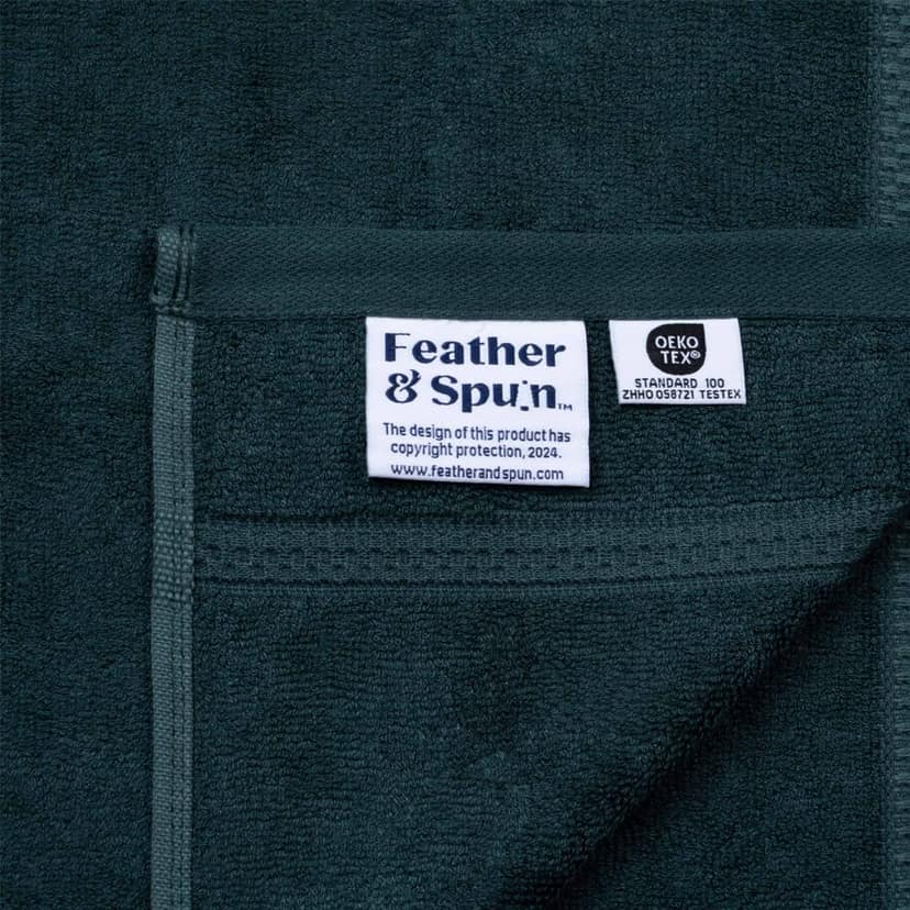 Feather & Spun Bamboo Cotton Face Towel(Pack of 4) | Lavender Fragrance | Oeko-TEX® Standard 100 | Anti Microbial | Fade Resistant | Double Needle Stitch | 600 GSM - 33 cms x 33 cms view 3