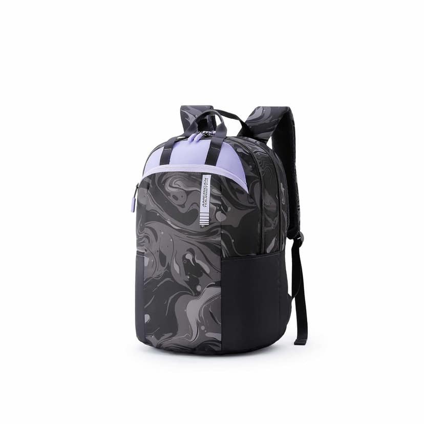 Fleek | 32 Ltrs | 2 Compartments | Bottle Pocket | Ergonomic Padded Back Panel & Shoulder Straps | High School Backpack | 1 Year International Warranty | Black