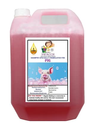 Swacch Shampoo Specially Formulated for Pig (5 Litre) Jasmine
