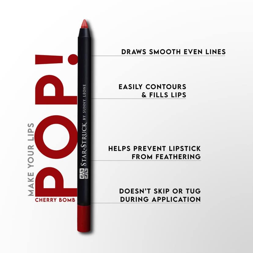 Star Struck by Sunny Leone Long Wear Lip Liner - Chery Bomb view 4