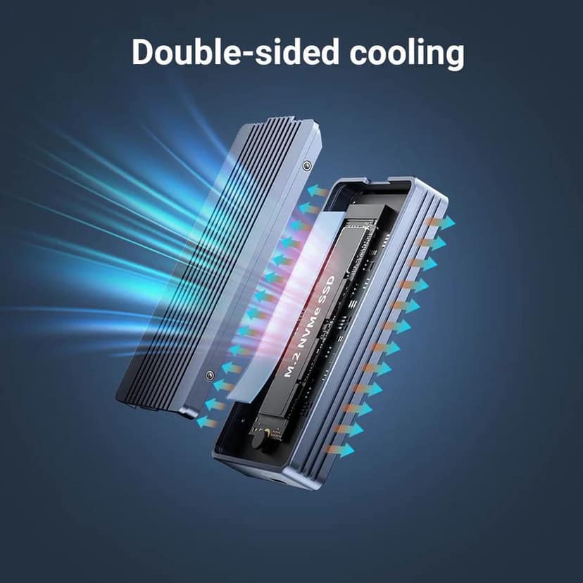 ACASIS 40Gbps M.2 NVMe SSD Enclosure, Tool Free Installation, Compatible with Thunderbolt 4/3/USB4, Support M-Key/B+M 2280 Size, for M1/M2 Pro/Max view 3