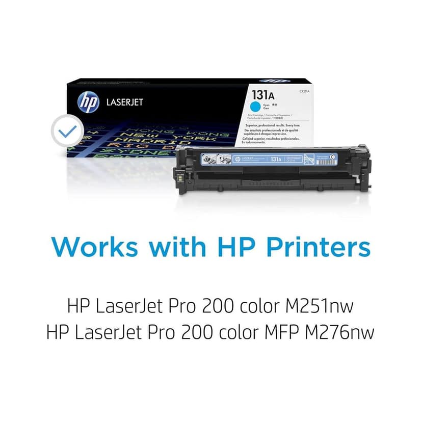 HP 131A Cyan Original LaserJet Toner Cartridge (CF211A)
