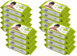 Little Angel Super Soft Cleansing Baby Wipes, 648 Count, Enriched with Aloe vera & Vitamin E, pH Balanced, Dermatologically Tested & Alcohol-free, Pack of 18, 72 count/pack Little Angel Super Soft Cleansing Baby Wipes, 648 Count, Enriched with Aloe vera