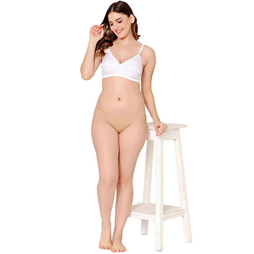 Bodycare polycotton wirefree adjustable straps comfortable non padded bra-1570B view 3