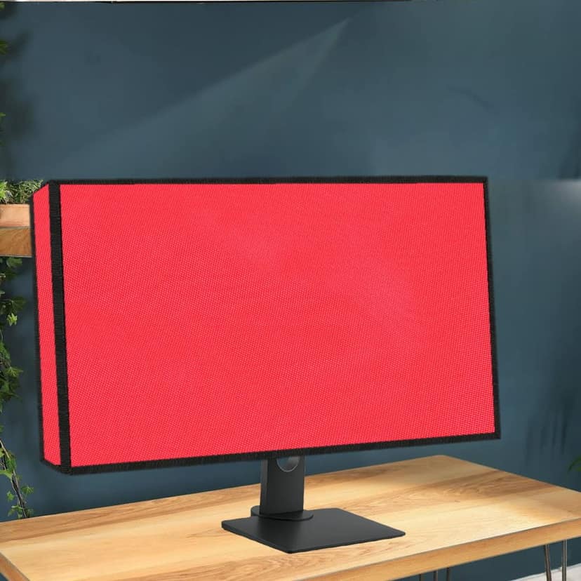 PalaP Super Premium Dust Proof Monitor Cover for Samsung 27 inches Monitor (RED) view 5