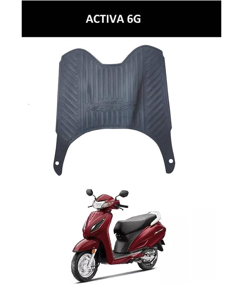 Autoxygen Anti skid Scooter/Scooty Foot Mat Rubber Floor Mat Accessories for Honda Activa 6G