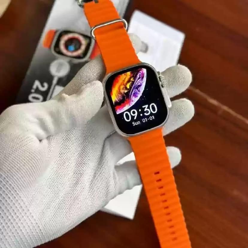 T800 Ultra Smart Watch with Beautiful Strap, Bluetooth Calling Smart Watch, 1.99" Touch Display with Fitness & Outdoor, Health & Medical Tracker, 8 Unique UI Interactions (Orange) view 4