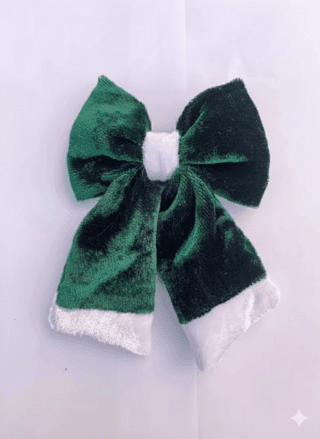 Artful Threads Special Velvet Hair Bow | Medium-Sized Dual-Tone Hair Accessory | Pack of 2