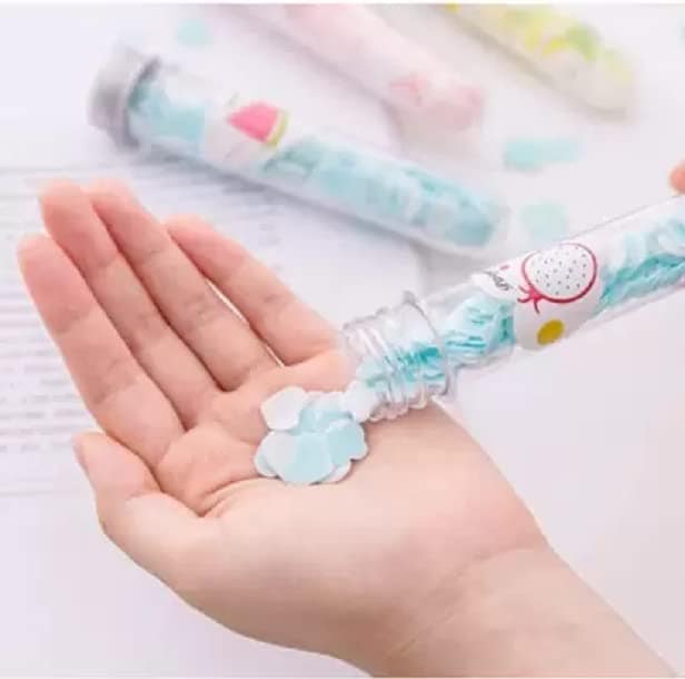 Elecsera Travel Soft Paper Soap Flower Design Tube Shape Bottle Washing Bath Tube Bottle (6 x 20 g) view 2
