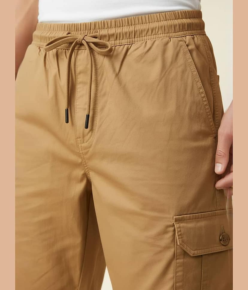 plounge Brown Cotton Blend Men's Shorts ( Pack of 1 ) view 2