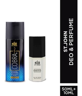 St. John Cobra Cool 50ml & Narcotice 10ml Deodorant Spray & Perfume for Men 60 ml ( Pack of 1 )