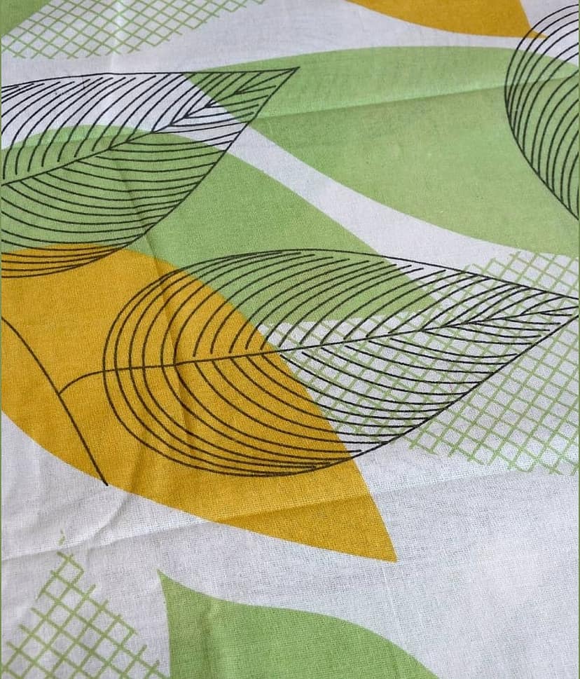 DIVINE CASA Cotton Double Bedsheet ( Green ) view 2