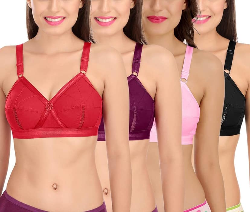 SONA Women's Perfecto Full Coverage Non Padded Cotton Minimizer Bra