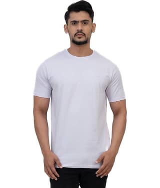 Cotstyle Pack of 1 Cotton Regular Fit Men's T-Shirt ( Sky Blue )