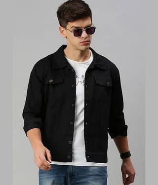 VOGATI Denim Men's Denim Jacket - Navy ( Pack of 1 )