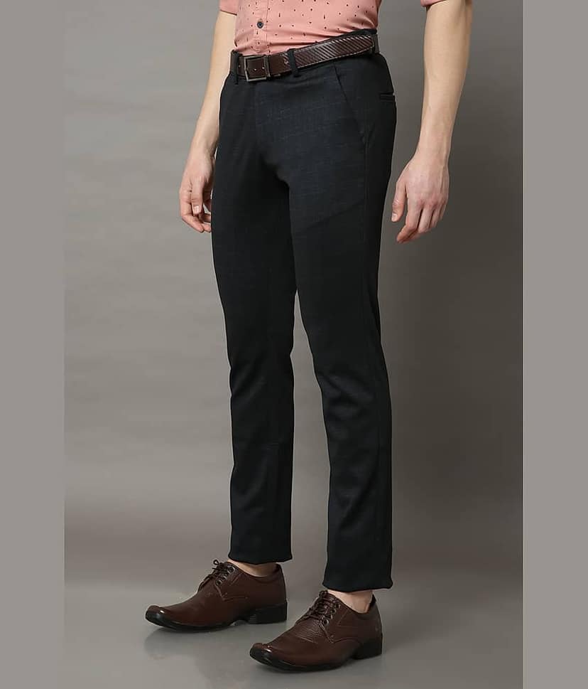 Cool Colors Navy Blue Slim Chinos ( Pack of 1 ) view 2