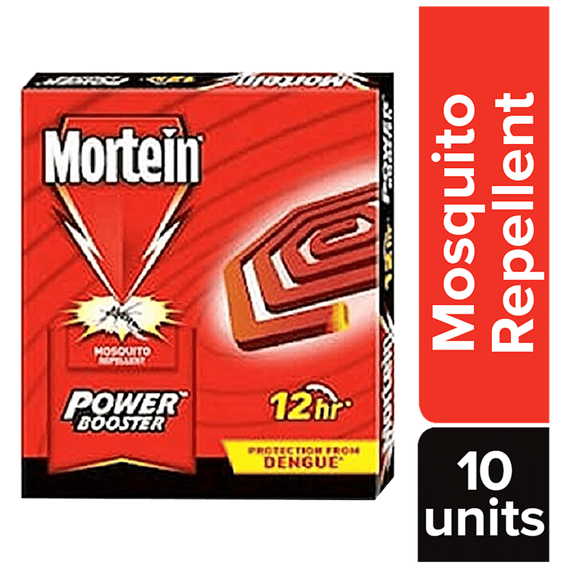 Mortein Power Booster Mosquito Repellent Coil, Pleasant Fragrance, 10 Pcs Carton