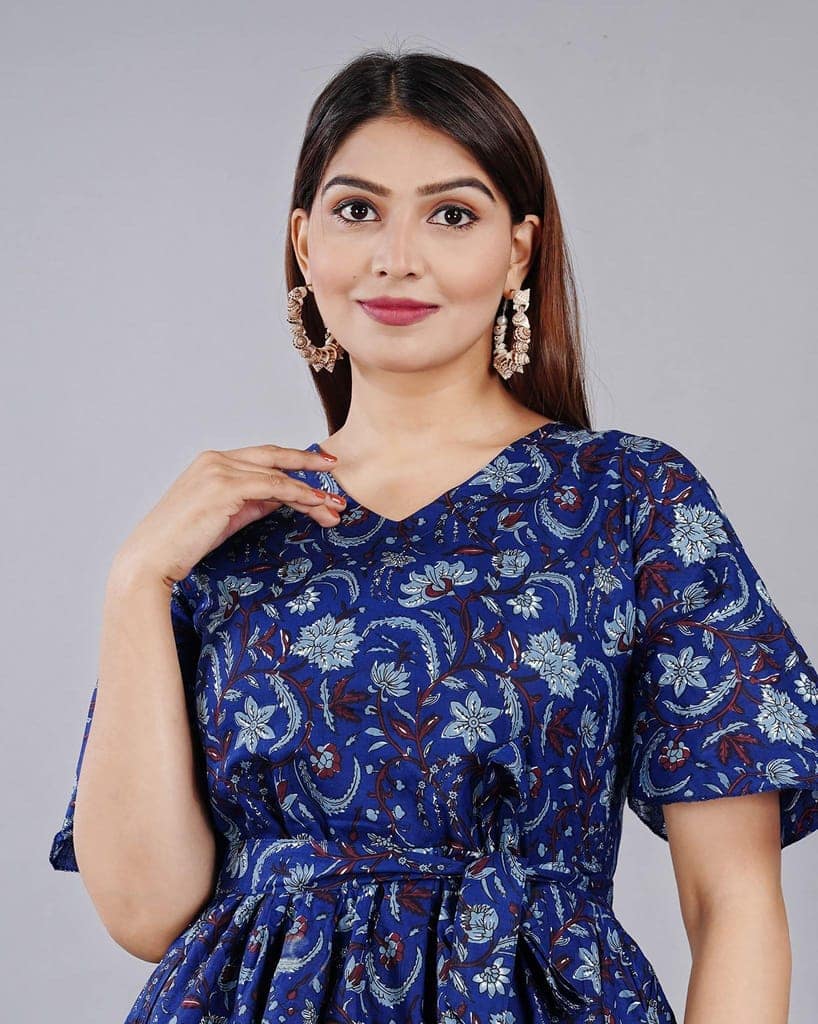 MANMAYEE Tunic & Tops Women Cotton Printed Tops | Short Tops view 6