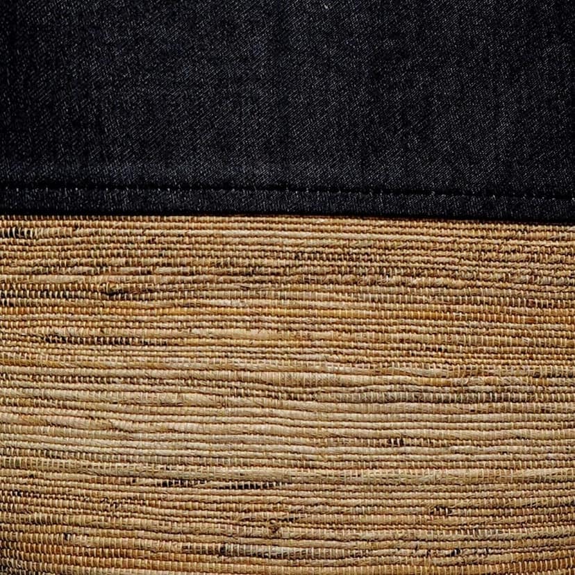 Banana Fiber V Bag Denim Bag (1TGABAGKA00426) view 2