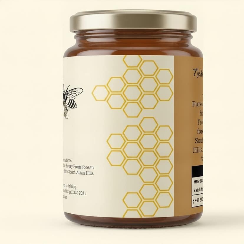 Honey - 200 gm - One glass jar view 4