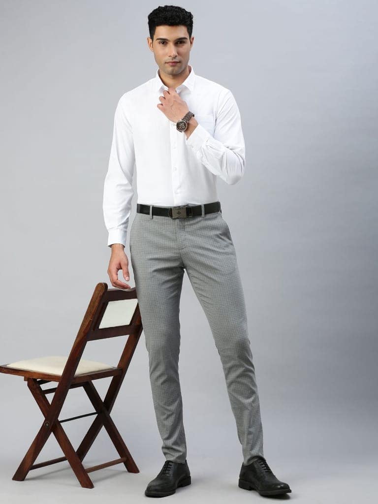 Mens Cotton White Full Sleeves Shirt Wewin New view 5