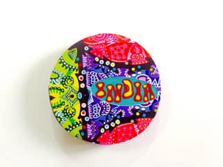 Vibgyorise Circle India Wooden Magnet
