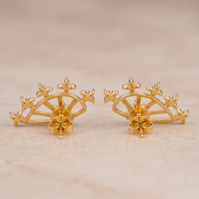 Aurelia Starburst Studs view 2