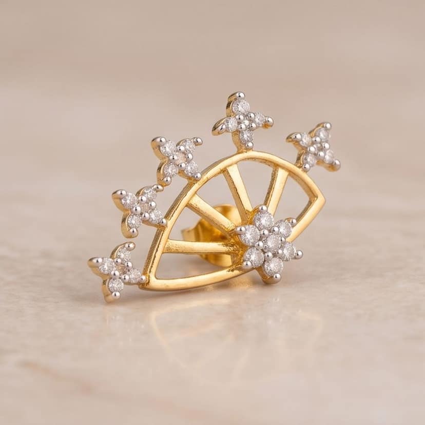 Aurelia Starburst Studs view 3