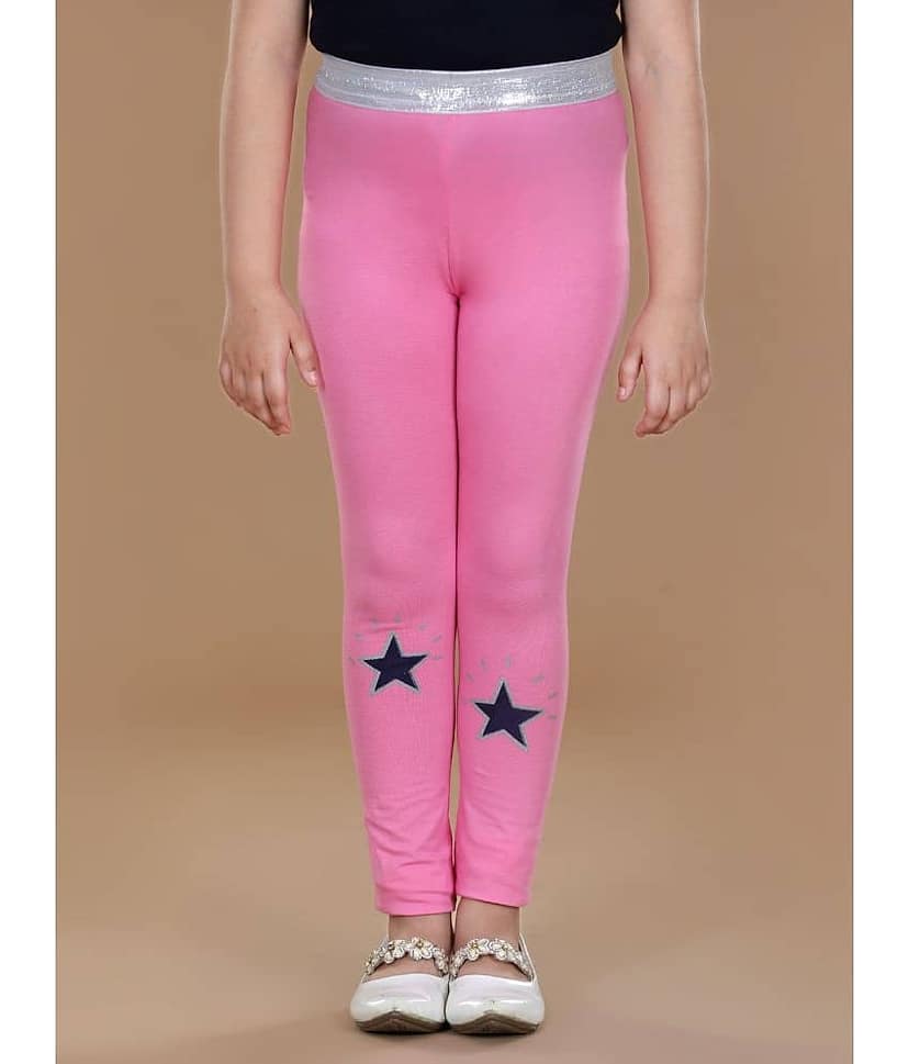 StyleStone Pack of 1 Girls Lycra Leggings ( Red )