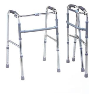 Tan45 lightweight folding Walker Ideal for seniors, Old people, adults, elderly, handicapped, medical| Walking stand Aluminium Weight Capacity 100+ Kgs| Adjustable Height Heavy Duty | Walking Aids