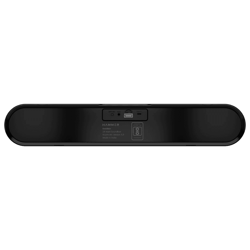 Hammer BeatBox 24W Output Bluetooth Soundbar With RGB Lights and Upto 8 Hours Playtime view 4