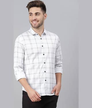 Dennis Lingo - Blue 100% Cotton Slim Fit Men's Casual Shirt ( Pack of 1 )