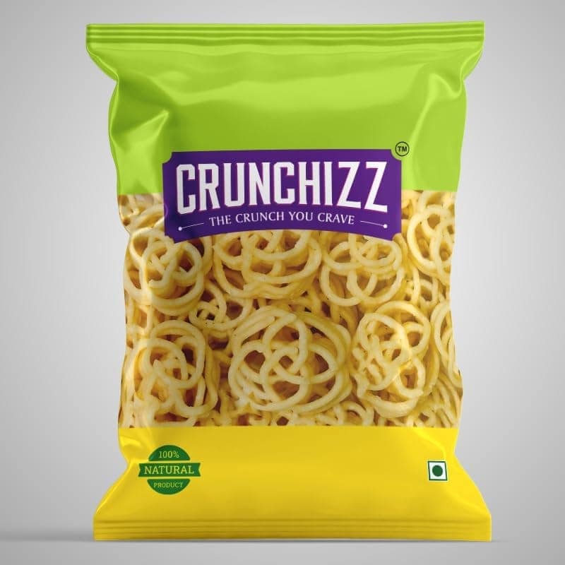 CRUNCHIZZ GARLIC MURUKKU (Chakli) I Crunchy, Authentic Kerala Snack I No Artificial Additives I Perfect Tea-Time Bites I Pack of One view 3