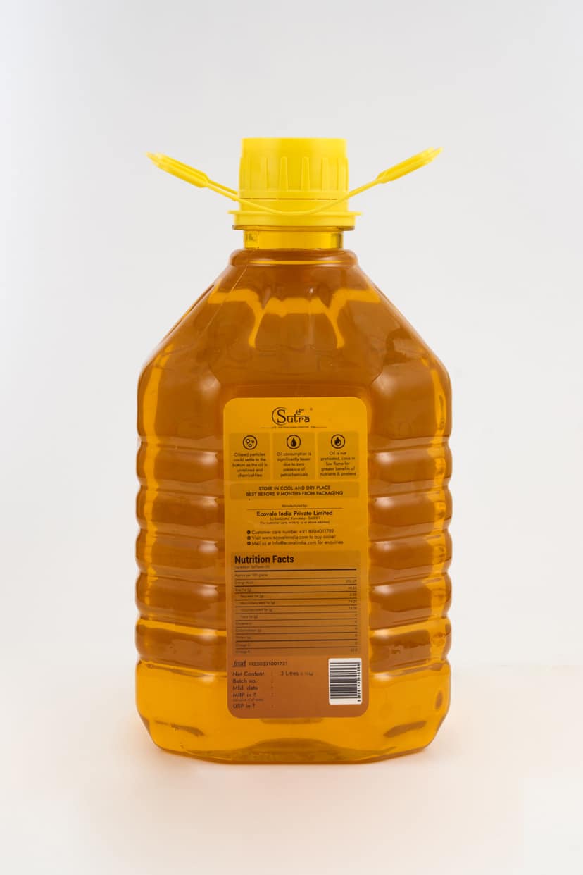Sutra Sunflower Oil Premium, 3 L view 2