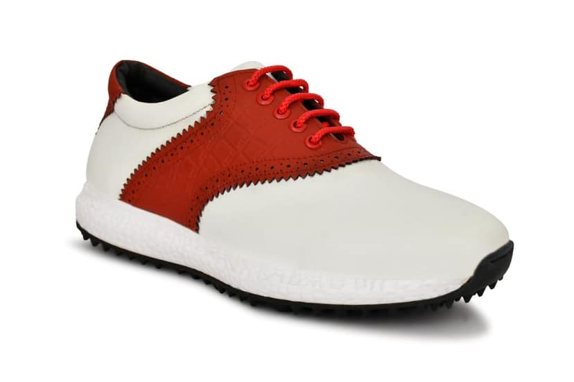 HITCARO Men Proffessional Leather Golf Shoes | Lace-Up | Phylon Sole |Waterproof | Comfortable | Breathable | Sports Shoes