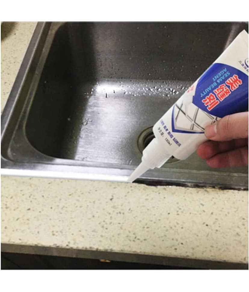 Waterproof Tile Gap Crack Grout Filler Silicone Sealant for Home, Bathroom and Kitchen Pack of 1 view 2
