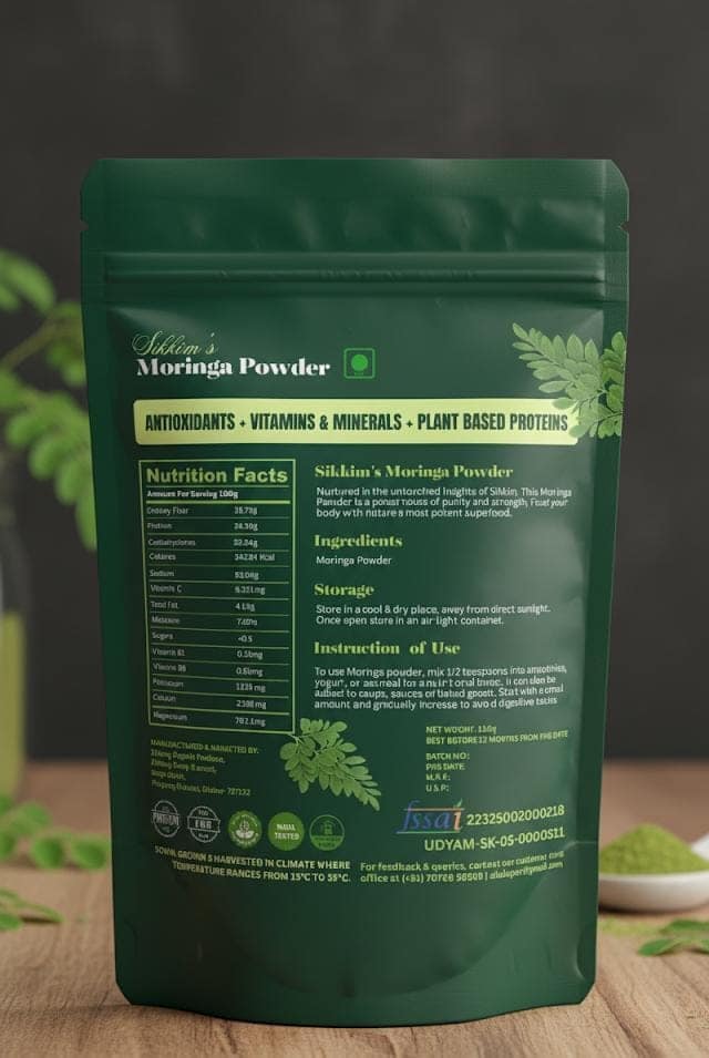 Pure Himalayan Moringa Powder from Sikkim view 2