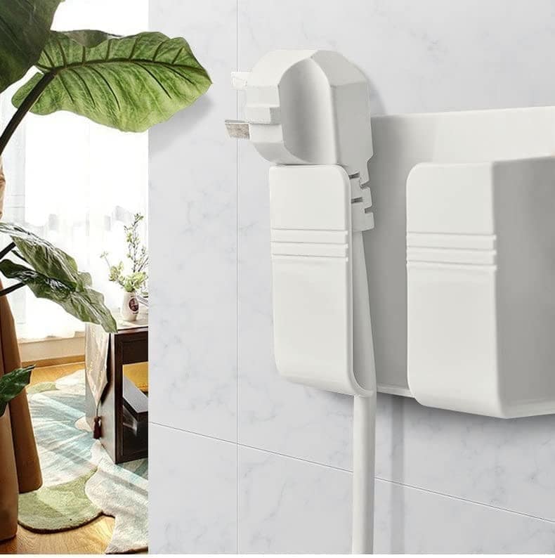 LIRAMARK Wall Mounted Mobile Phone Charging Stand, Storage Holder, Bedside Fixed Rack, Home Organization and Storage Supplies, Bedroom Accessories, Office Accessories, Bathroom Accessories (Pack of 1) view 3