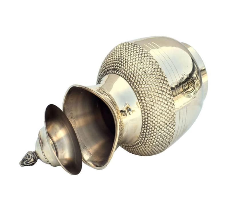 Designer Brass Jug with Lid for Storage & Serving Water Home & Hotel Restaurant and Gift Item. view 2