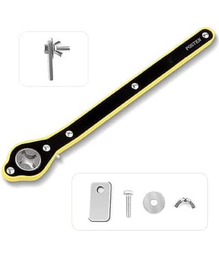 Universal Car Jack Ratchet Wrench|360 forward and reverse knob Labor-Saving design|Scissor Jack Lift Speed Handle Tool|Jack Lug Handle Tool|Tire Wheel Jack Wrench