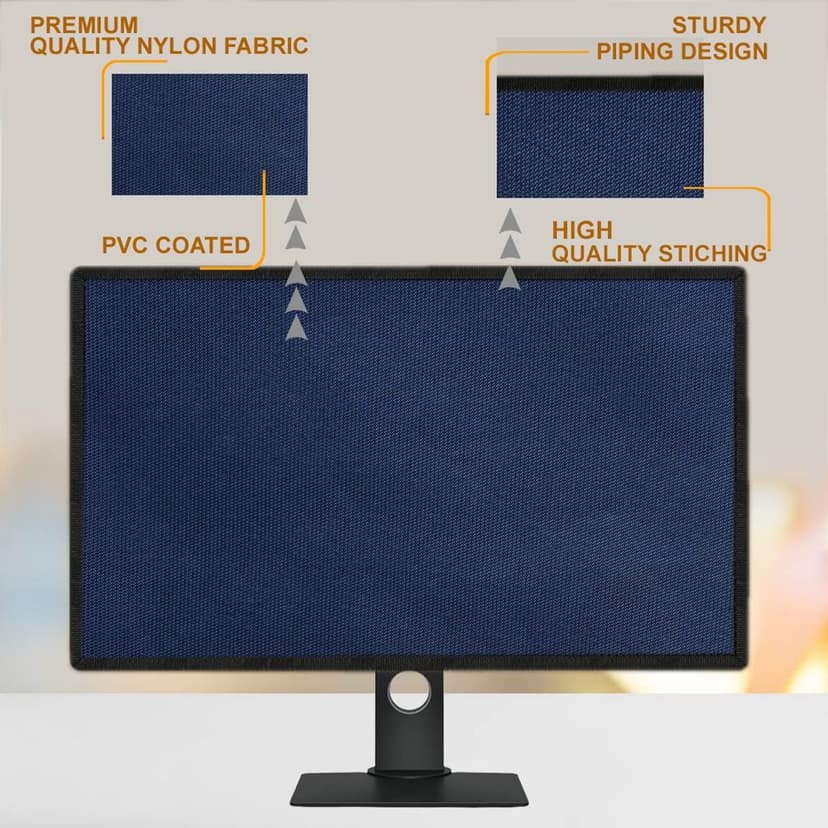 PalaP Super Premium Dust Proof Monitor Cover for ASUS 24.5 inches Monitor (Grey) view 4