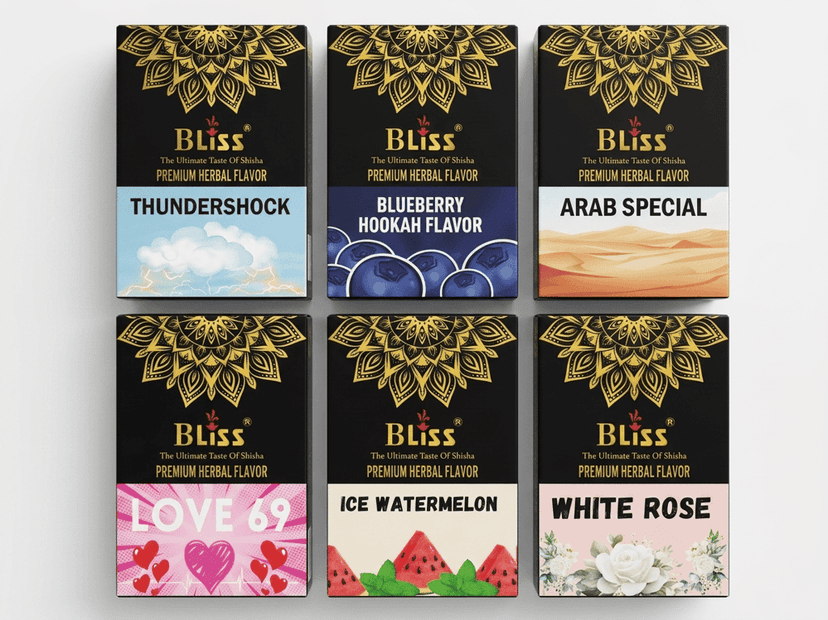 WEKTU Ultimate Tobacco-Free Shisha Experience Hub - Pure Herbal Multi-Flavor Hookah Materials Combo with Long-Lasting Coconut Charcoal & Heat-Shield Foil Pack