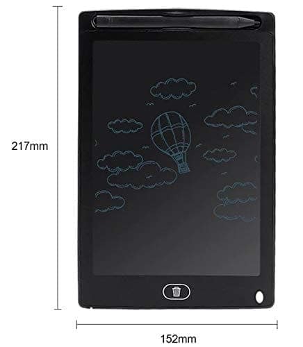 8.5 Inch LCD Writing Tablet, Portable Electronic Digital Drawing Pad for Kids & Adults (Black)